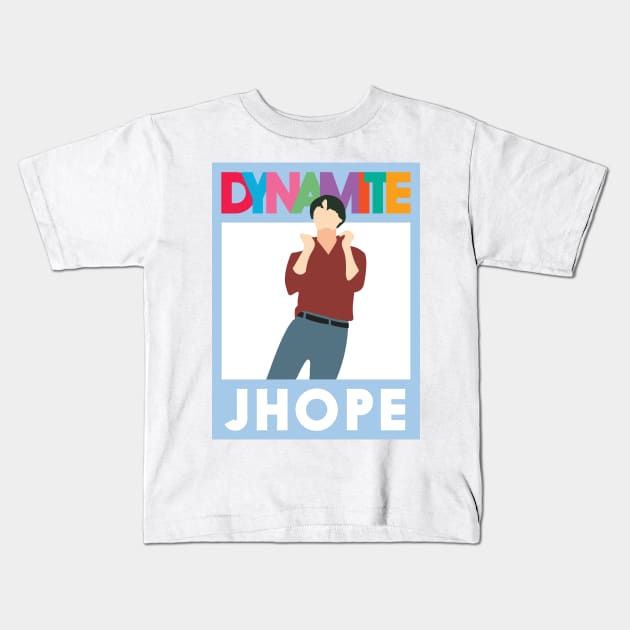 BTS DYNAMITE JHOPE Kids T-Shirt by YoshFridays